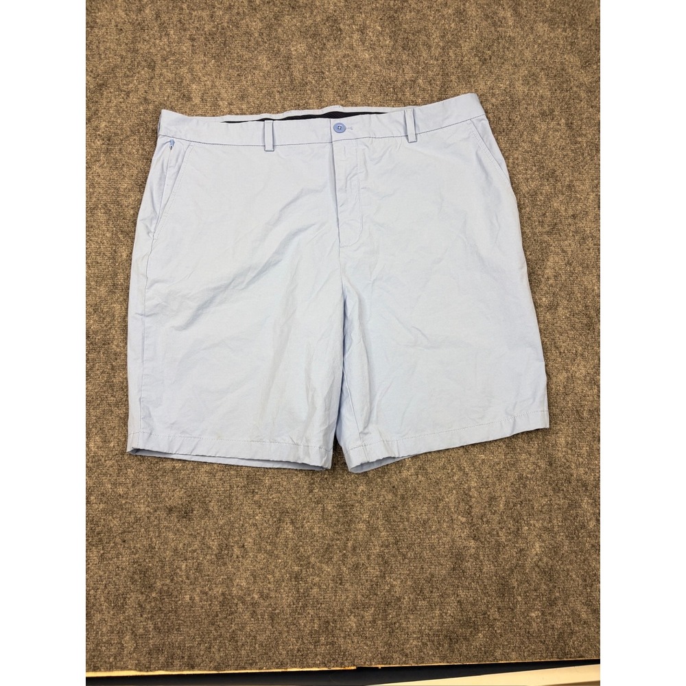 Vineyard Vines On-The-Go Shorts Mens 40 Blue Performance Chino Golf Stretch